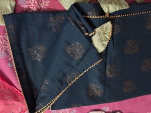 Elegant Teal Saree with Embellished Blouse