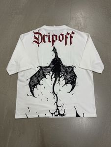 Dripoff Dragon Graphic Tee - White