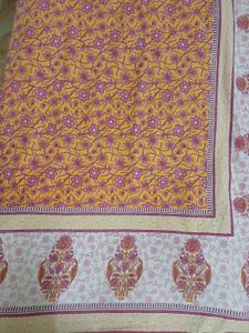 Beautiful Yellow Floral bedsheet