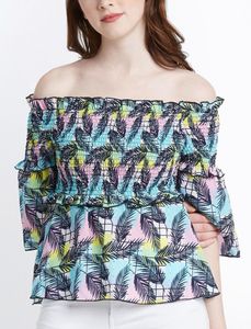 Palm Print Top - Forever glam by Pantaloons