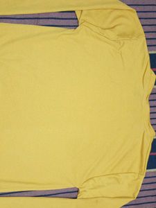 Yellow Long Sleeve Crew Neck Top