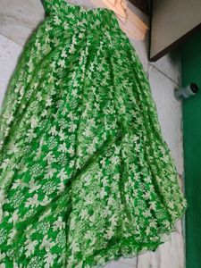Green Embroidered Outfit