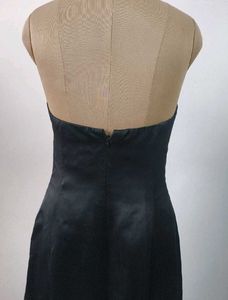 Elegant Satin Black Dress