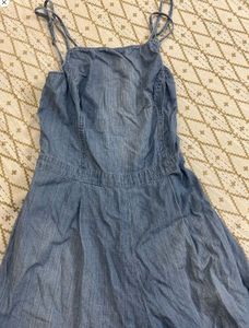 Denim Blue mini jumpsuit