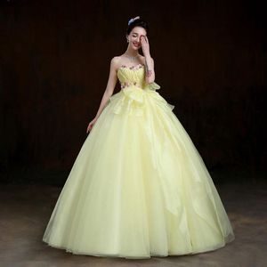 Floral Strapless Ballgown/attached Sleeves