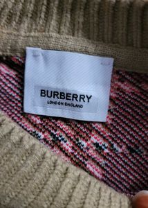 Burberry Plaid Pattern Sweater