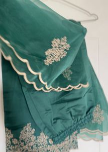 Elegant Green Embroidered Kurta Set