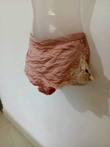 Lace Trim Pajama Shorts