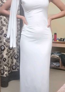 Elegant Cream Maxi Dress