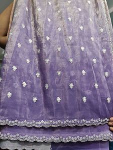 Stunning Ombre Saree with Embroidery and pearl
