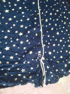 Star Print Pajama Top