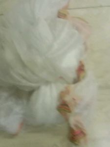 cotton pant white dupatta