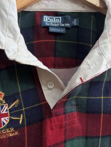 Ralph Lauren Rare vintage Plaid Rugby Shirt