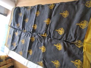 Black And Gold Saree (Women's)