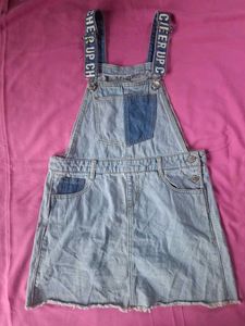 Denim Pinafore Dress