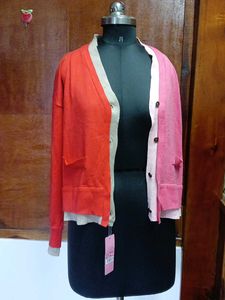 Mixed colour cardigan