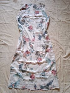 Floral Bird Print Maxi Dress