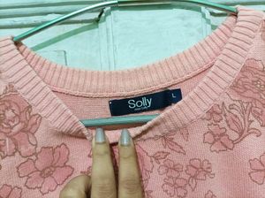 Floral Pattern Acrylic Sweatshirt 🍁