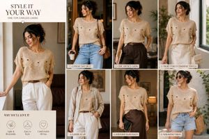 Lightweight Textured Knit Top