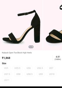 Shein Branded High Black Heels
