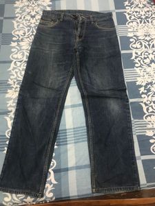 Classic Dark Wash Denim Jeans