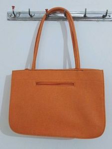 Stylish Orange Tote Handbag