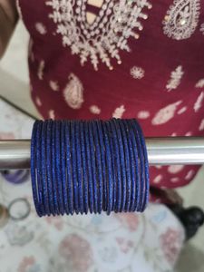 Sparkling Royal Blue Bangles(glass)
