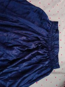 Flowy Navy Blue Ethnic Skirt