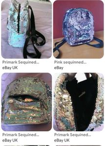 PRIMARK Sparkling Sequin Backpack