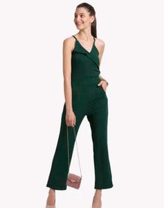 green long jumpsuit