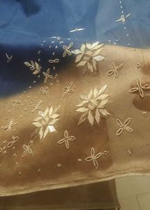 Organza Zardozi Work Saree