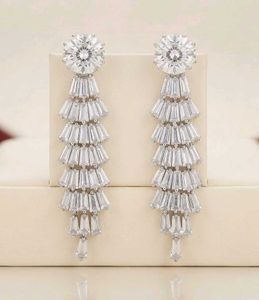 Sparkling Cascade Dangle Earrings