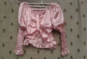 Light Pink Satin Top