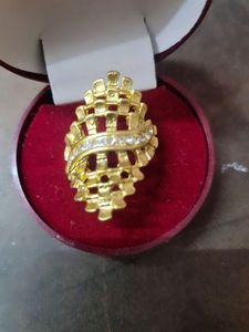 Restocked Gold plated ring size 15