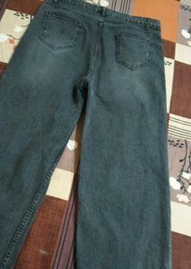 Vintage Wash Wide Leg Jeans