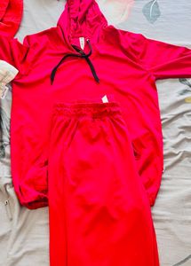 Wine Colour Hoodie &amp; Pants Set