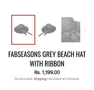 Grew bow woven beach  hat