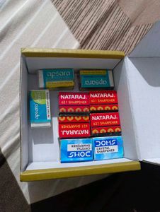 Stationery Lot: Erasers & Sharpeners