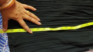 Black Suit With Plazzo    (FREE EARING)