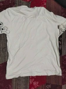 Cream Minnie Mouse Graphic Tee
