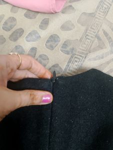 Girls Black Frock And Bow 1-2 Yr