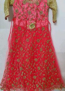Stunning Pink Embroidered Gown