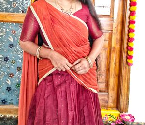 Maroon Lehenga Choli Set