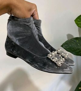 Velvet Sock Boot