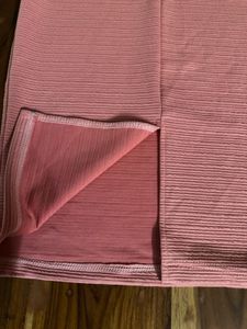 Chic Pink Ribbed Midi Dress