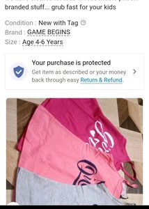4-6 year Comfortable Sleep Tank Tops Set