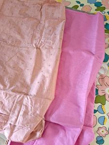 Beautiful Pink Kurta Set dress material