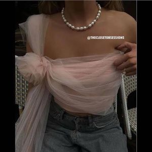 MANGO floral corsage top