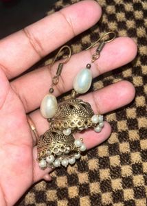 Geometric Dangle Chain Earrings