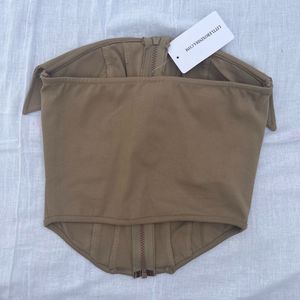Littlebox Chocolate Brown Corset Top